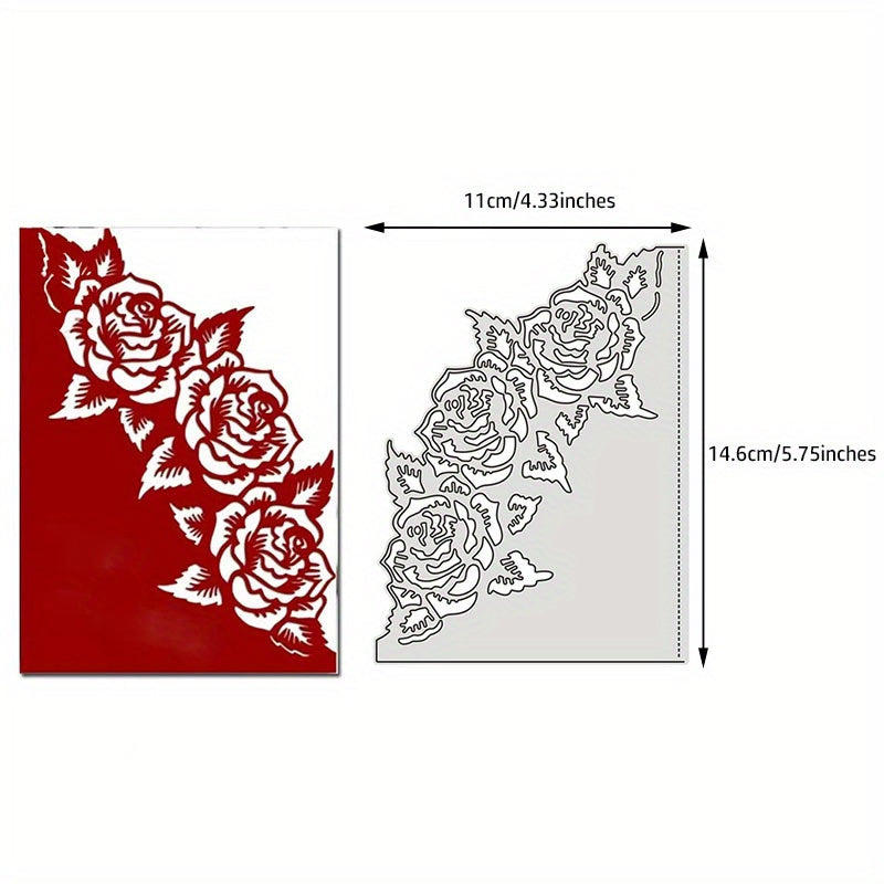 2Pcs Metal Cutting Dies Stencils Flower For DIY Scrapbooking Album Stamp Paper Card Embossing Die Cut