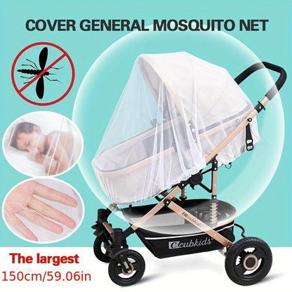 Moustiquaire pour poussette de bébé, chariot de poussette, filet de Protection contre les insectes, maille de Protection sûre pour nourrissons, couverture en maille, accessoires de poussette pour bébé 