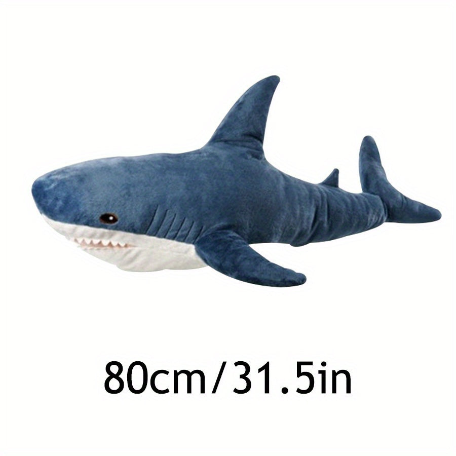 1pc Cuddly Cartoon Shark Pillow - Soft & Comfortable - Hot-Selling Anthropomorphic Pillow