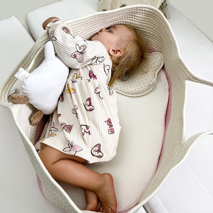 Le compagnon idéal : le berceau portable pour bébé – panier de couchage pliable pour sortir ! 