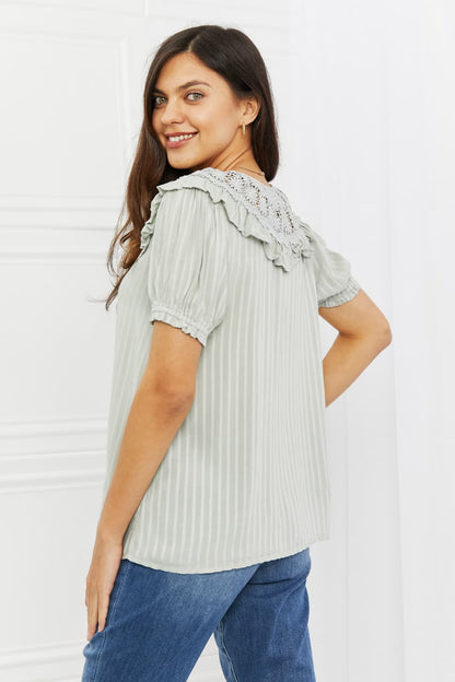 HEYSON Sweet Talk Full Size Short Sleeve Top