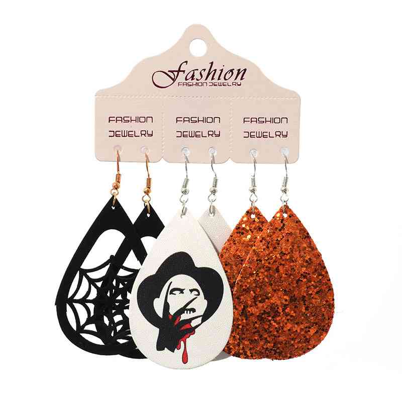 Boucles d'oreilles pendantes en forme de larme