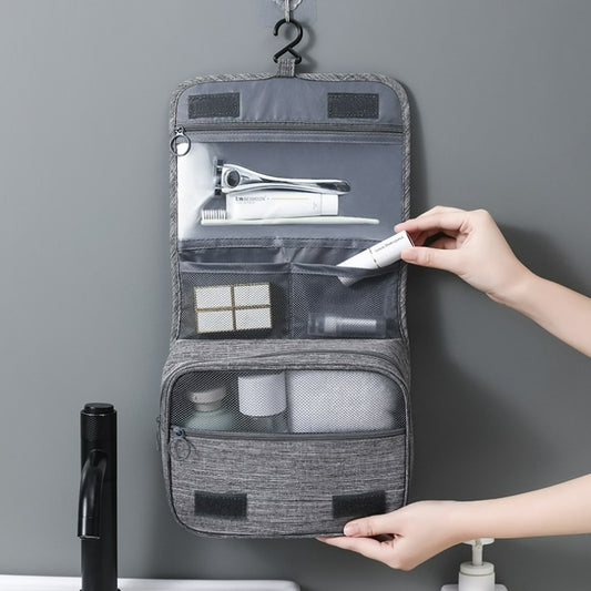 Stay Organized On-the-Go: 1pc Hanging Travel Toiletry Bag for Cosmetics & Bath Essentials