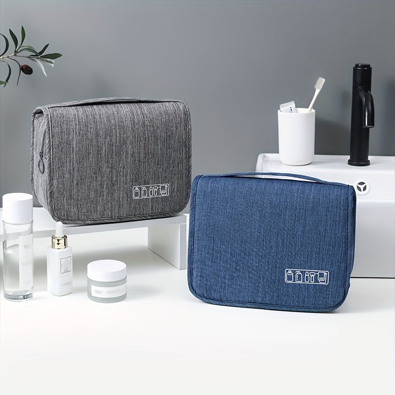 Stay Organized On-the-Go: 1pc Hanging Travel Toiletry Bag for Cosmetics & Bath Essentials