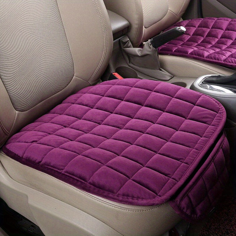 Upgrade Your Car with a Soft Memory Foam Seat Cover - 160g Multiple Color Plaid Design!