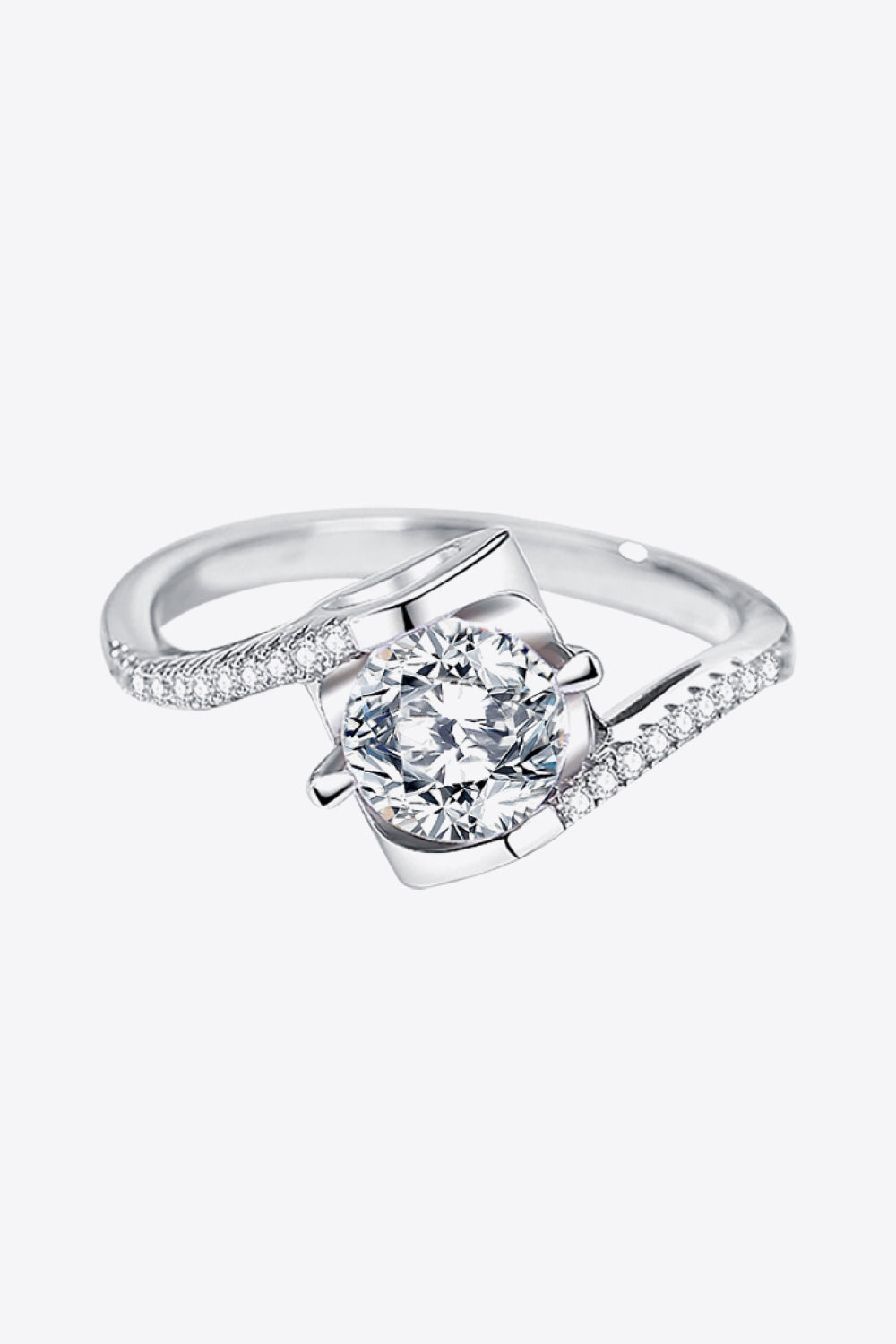 Bague Moissanite en argent sterling 925 Darling You