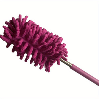 1Pc Microfiber Duster Brush: Extendable Hand Dust Cleaner for Home, Car, Furniture & Air-condition Cleaning!