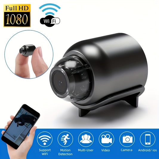 1080p HD WiFi IP Camera with Night Vision, Motion Detection, Remote Monitoring, and Timing Recording - 160° Monitoring Range