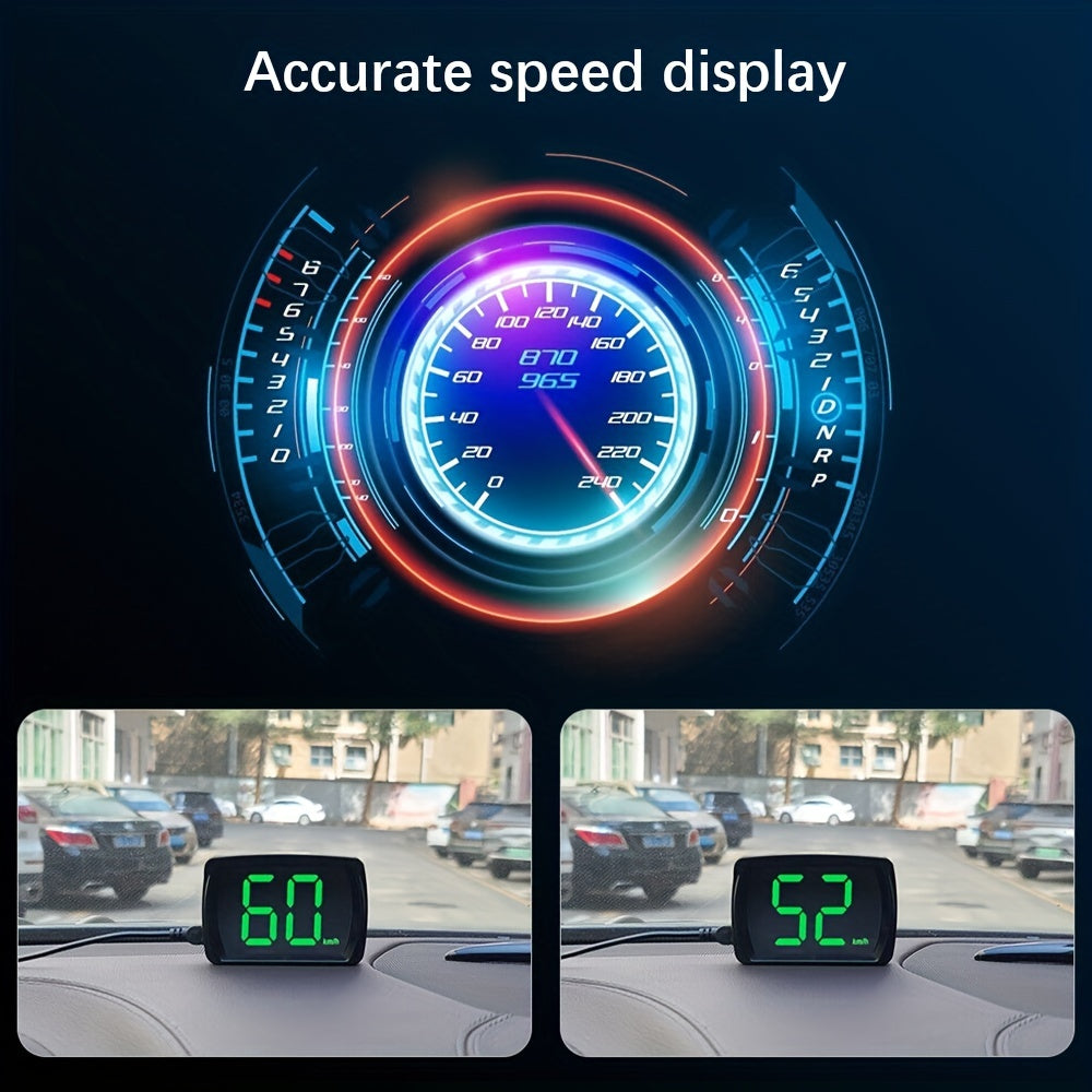 Upgrade Your Driving Experience with a Digital GPS Speedometer - Speed MPH/KM/H, Compass, Fatigue Reminder & More!