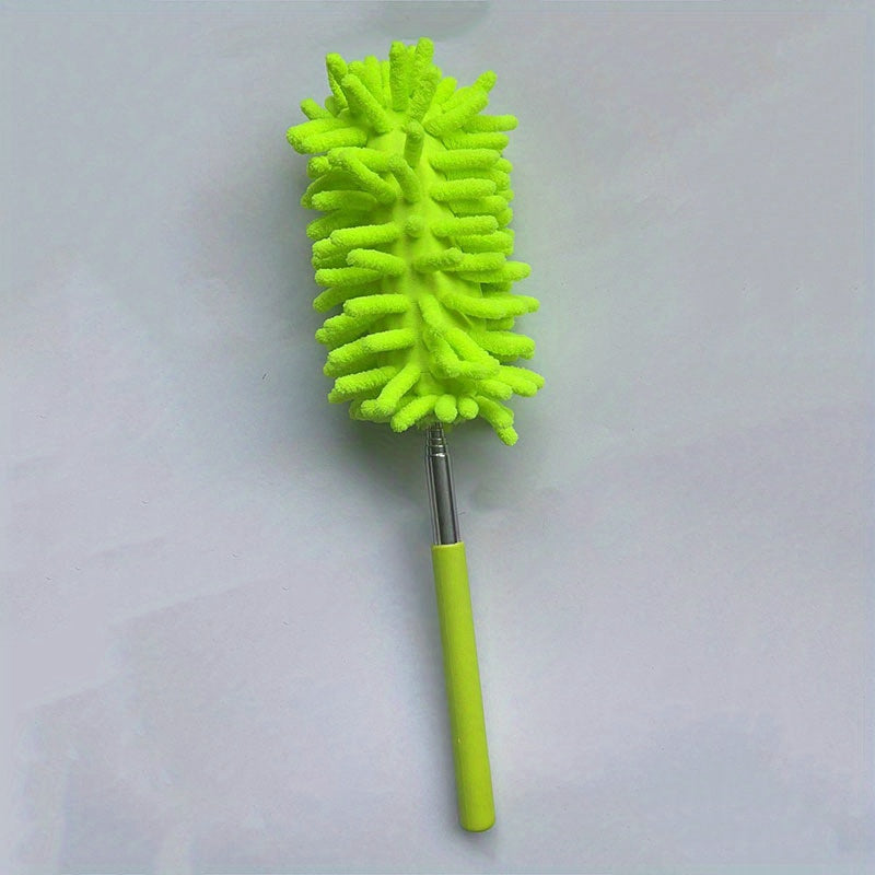 1Pc Microfiber Duster Brush: Extendable Hand Dust Cleaner for Home, Car, Furniture & Air-condition Cleaning!