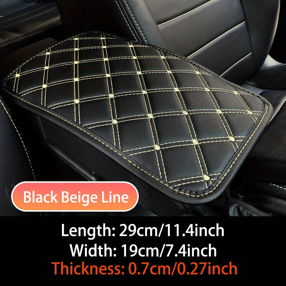 Upgrade Your Car Comfort with this Universal Artificial Leather Car Armrest Mat!