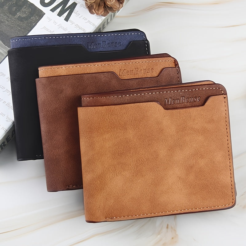 Stylish Leather Wallet: 3 Colors to Choose From - Soft & Thin Design!