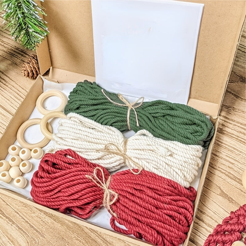 3pcs Woven Christmas Tree DIY Kit: Perfect Holiday Gift for Family & Friends!