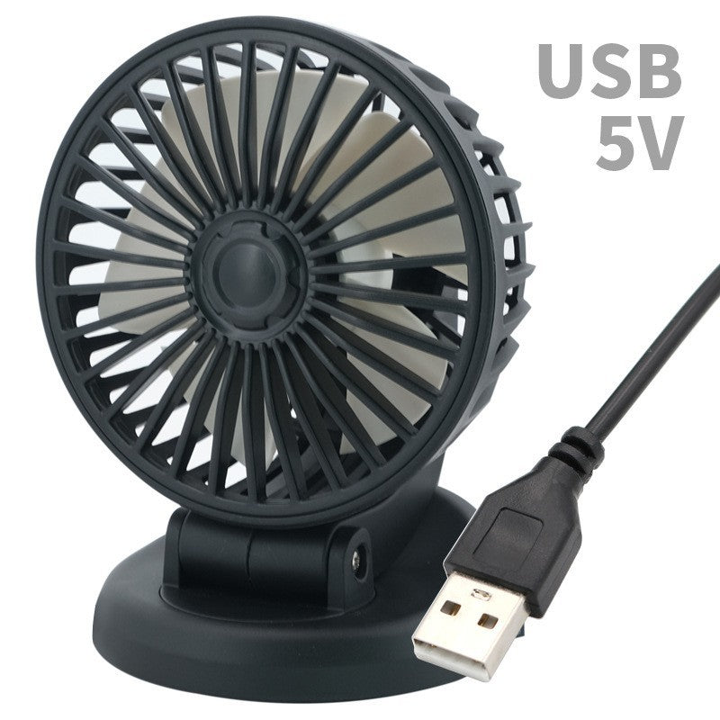 Adjustable Multi-function Car Mini Double-headed Fan - Perfect for Summer Drives and Home Use