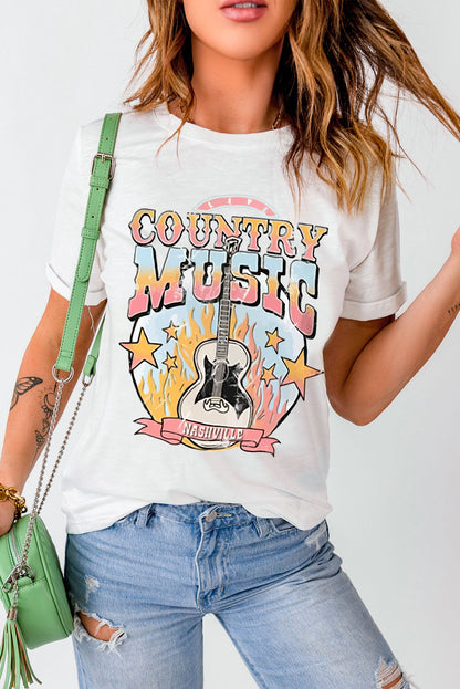 Camiseta gráfica COUNTRY MUSIC NASHVILLE