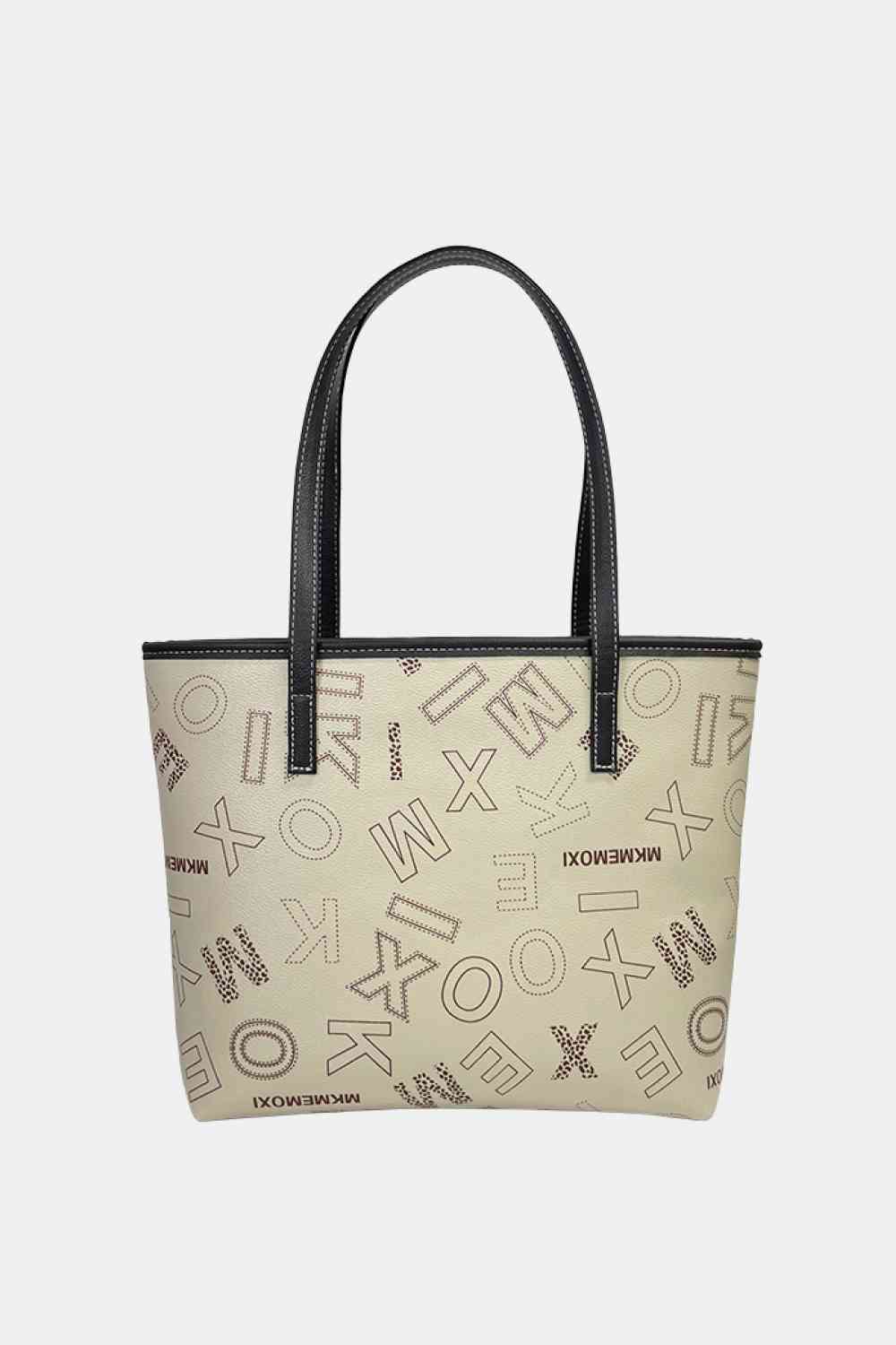 Printed PU Leather Tote Bag