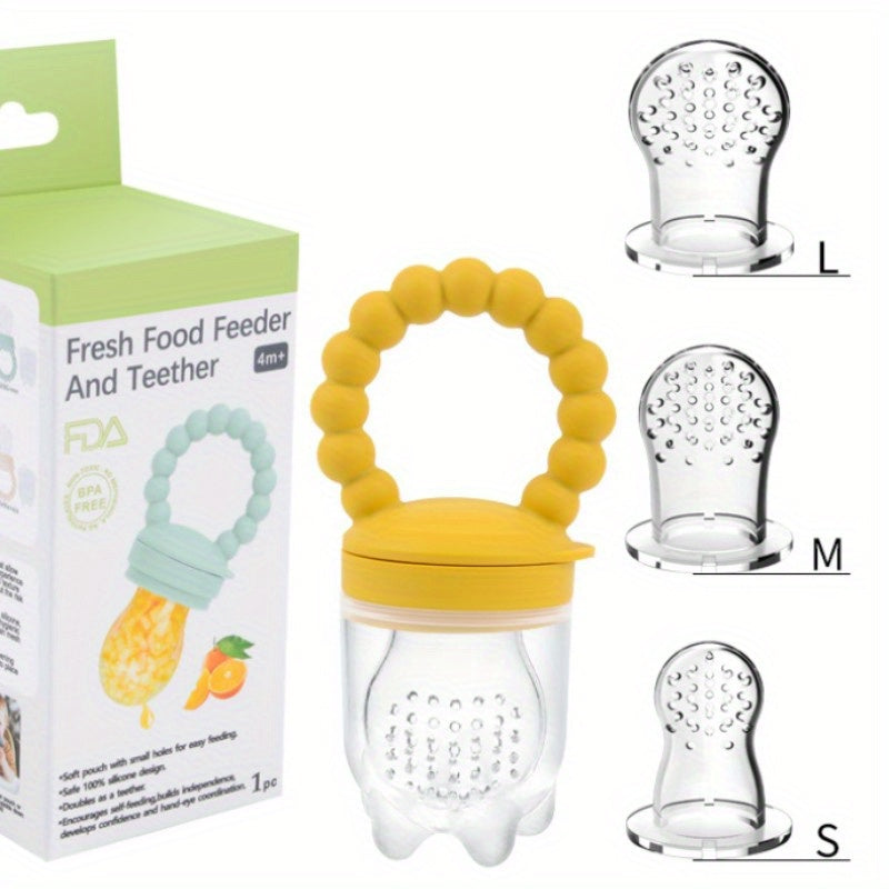 4pcs/set Baby Fruit Food Feeder Pacifier - Fresh Food Supplement Baby Fruit Pacifier Toy