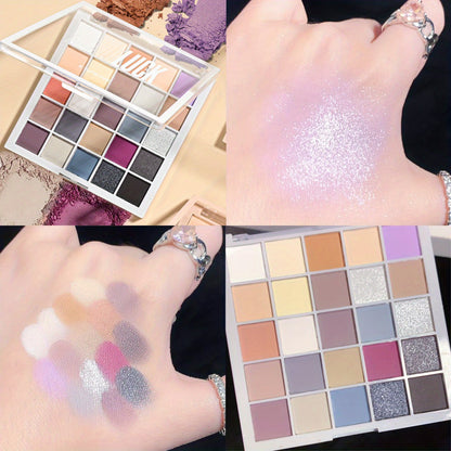 25 couleurs de maquillage terre couleur beauté fard à paupières fard à paupières pailleté, facile à appliquer maquillage longue durée imperméable à l'eau résistant à la sueur fard à paupières maquillage coffret cadeau 