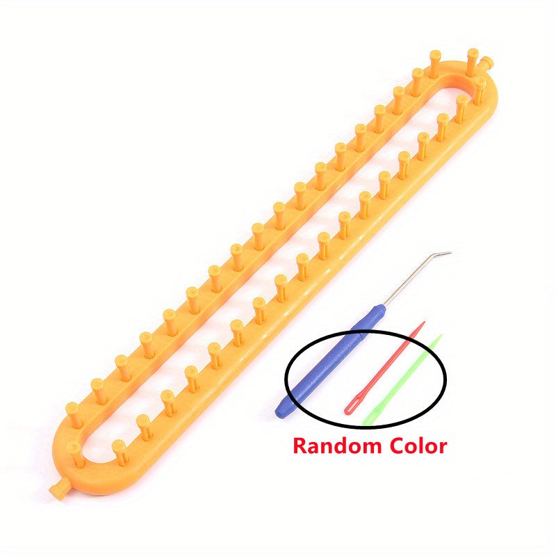 1Set Rectangle DIY Knitting Loom Scarf Sweater Hat Shawl Stitching Knit Sewing Tools Handmade Craft Weaving Braiding Tool