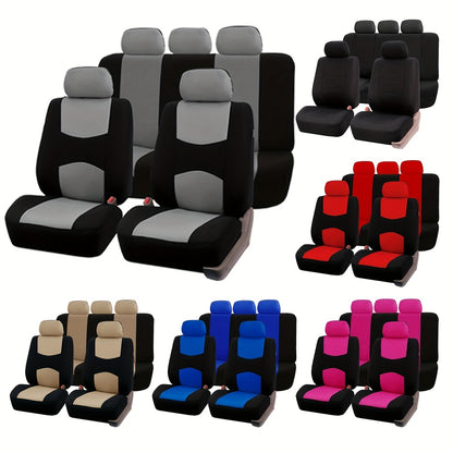 Upgrade Your Car's Interior with This Stylish Universal Fit Seat Cover Set!