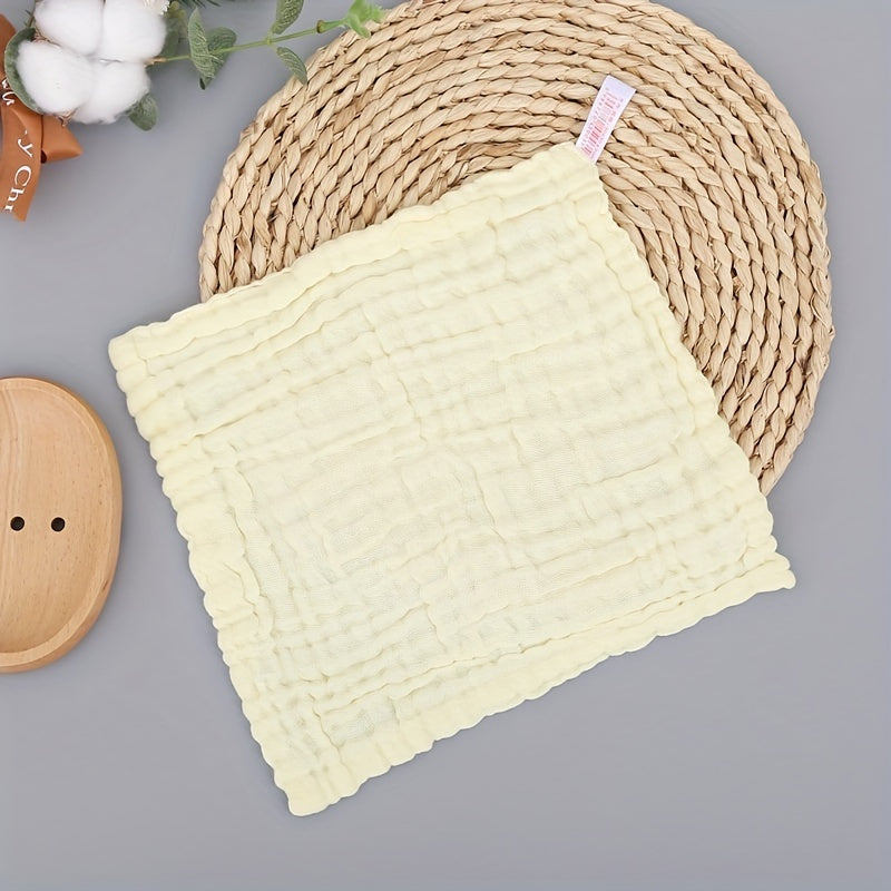 5-Pack Soft & Absorbent Baby Towels - Perfect for Newborns, Burping & Bathing!