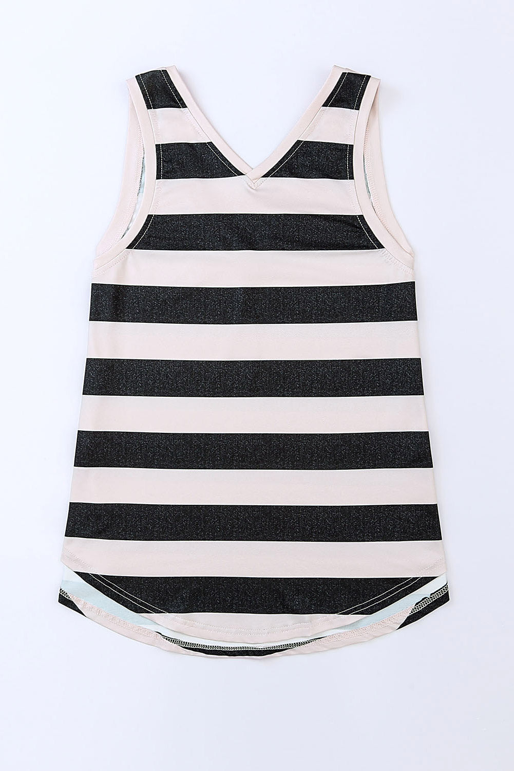 Striped V-Neck Tank