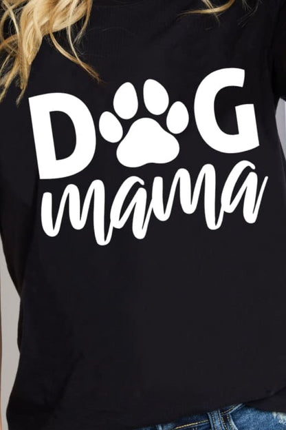 Simply Love Full Size DOG MAMA Graphic Cotton T-Shirt