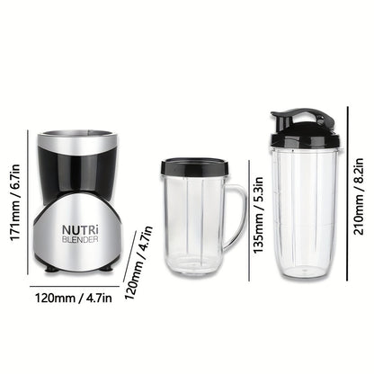 12-Piece Bullet Blender Set: 350W Pulse Technology, 2 Blades, 2 Cups, 2 Mugs, 1 Go Bottle & More - BPA Free, Pulse Technology, Smoothie & Ice Crusher Maker