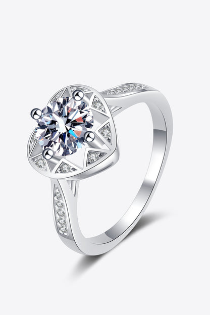 Bague Coeur Moissanite