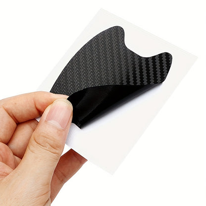 4pcs Car Door Sticker Carbon Fiber Scratches Resistant Cover Auto Handle Protection Film Exterior Styling Car Accessories