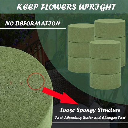 15pcs Floral Foam: Create Beautiful Flower Arrangements with Green Foaming Glue Blocks!