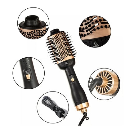 Tsienbeauty Multifunctional Hair Styler Dryer Brush with Negative Ionic Technology - Curl, Dry, and Volumize Your Hair with Ease