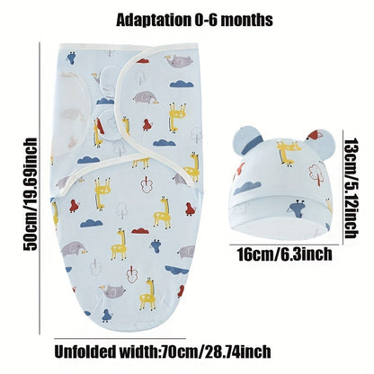 The Perfect Swaddle for Newborns: 1 Set of Adjustable Swaddling Sleeping Bags for 0-6 Months, Preventing Startle Reflex in Boys and Girls!