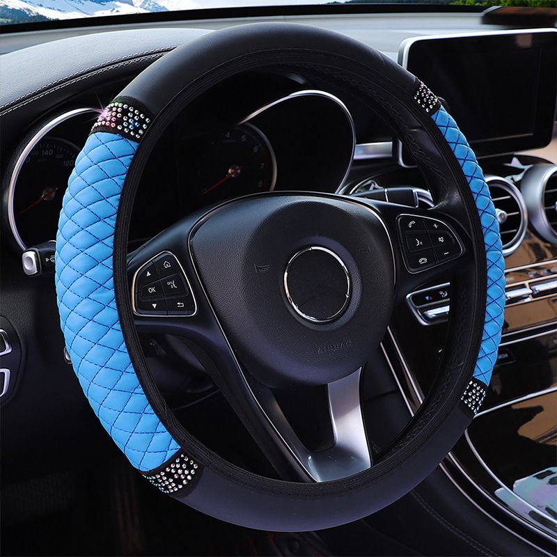 Upgrade Your Car's Interior with a Luxurious Soft Leather Steering Wheel Cover!