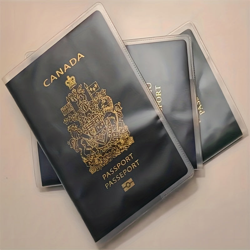 1pc Durable Lightweight Waterproof Passport Cover - Keep Your Documents Dirt-Free and Protected on the Go!