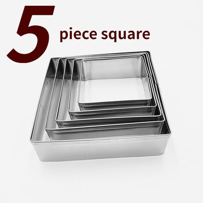 5pcs Stainless Steel Clay Mould - Perfect for Vegetable & Fruit Cutting, Baking & Kids' Holidays!