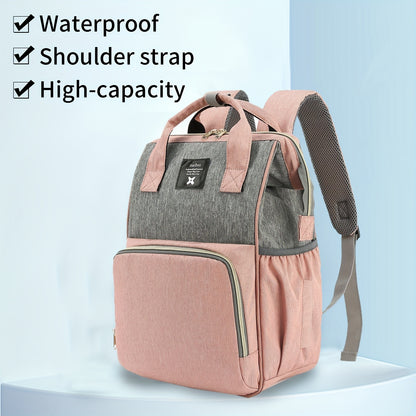 Trendy Diaper Bag Backpack - Waterproof, Multifunctional, and Perfect for Travel and Baby Care