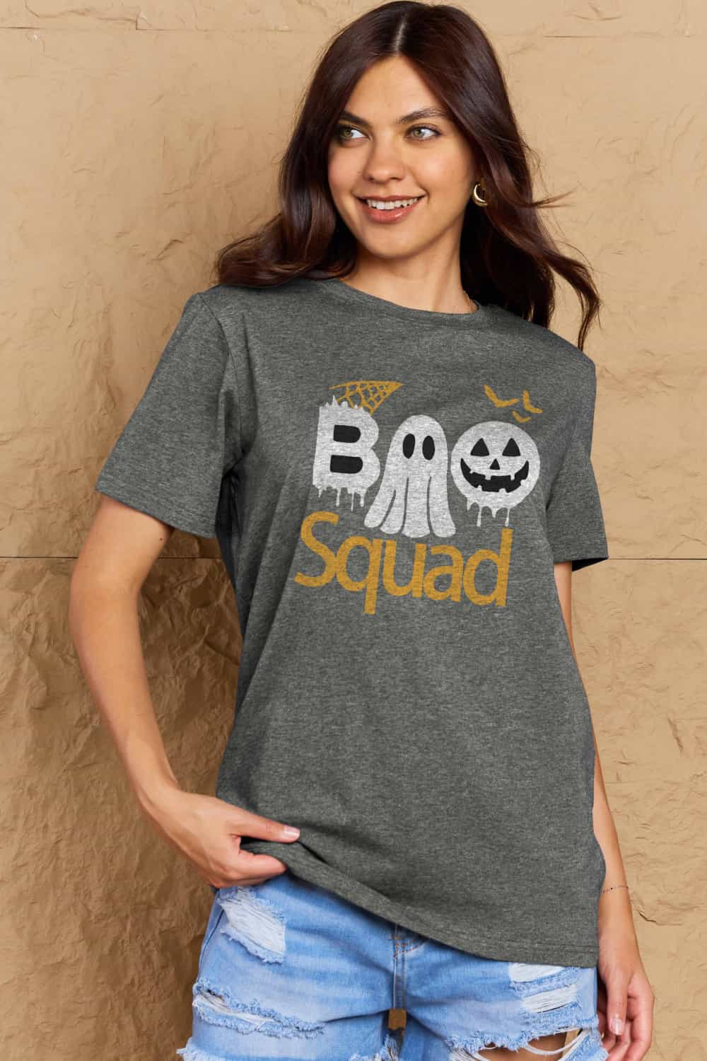 Simply Love Full Size BOO SQUAD Graphic Cotton T-Shirt