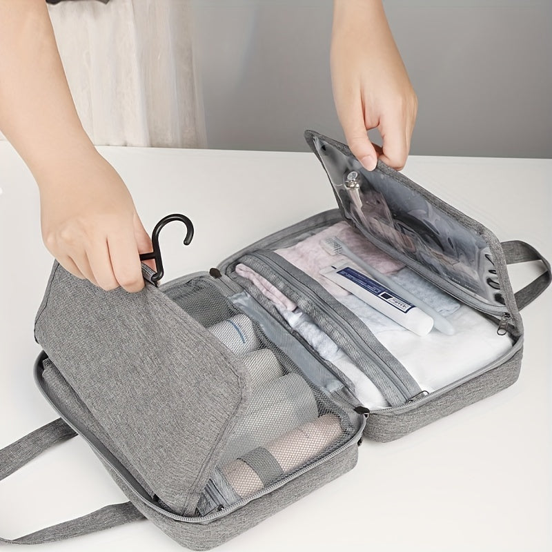 Waterproof Folding Toiletry Bag Multifunctional Wet And Dry Separation Cosmetics Bag Travel Storage Bag