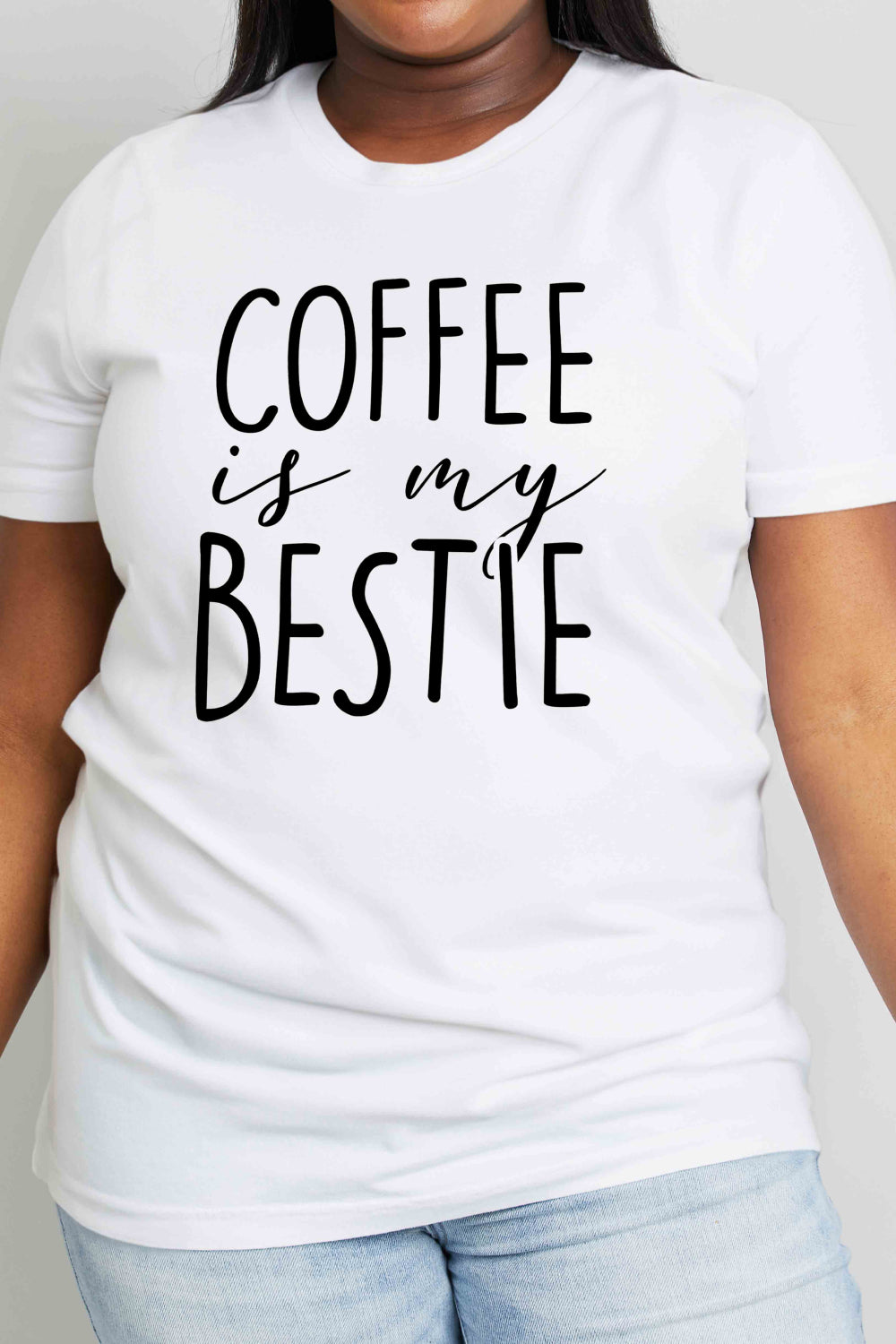 Simply Love Full Size COFFEE IS MY BESTIE Graphic Cotton T-Shirt