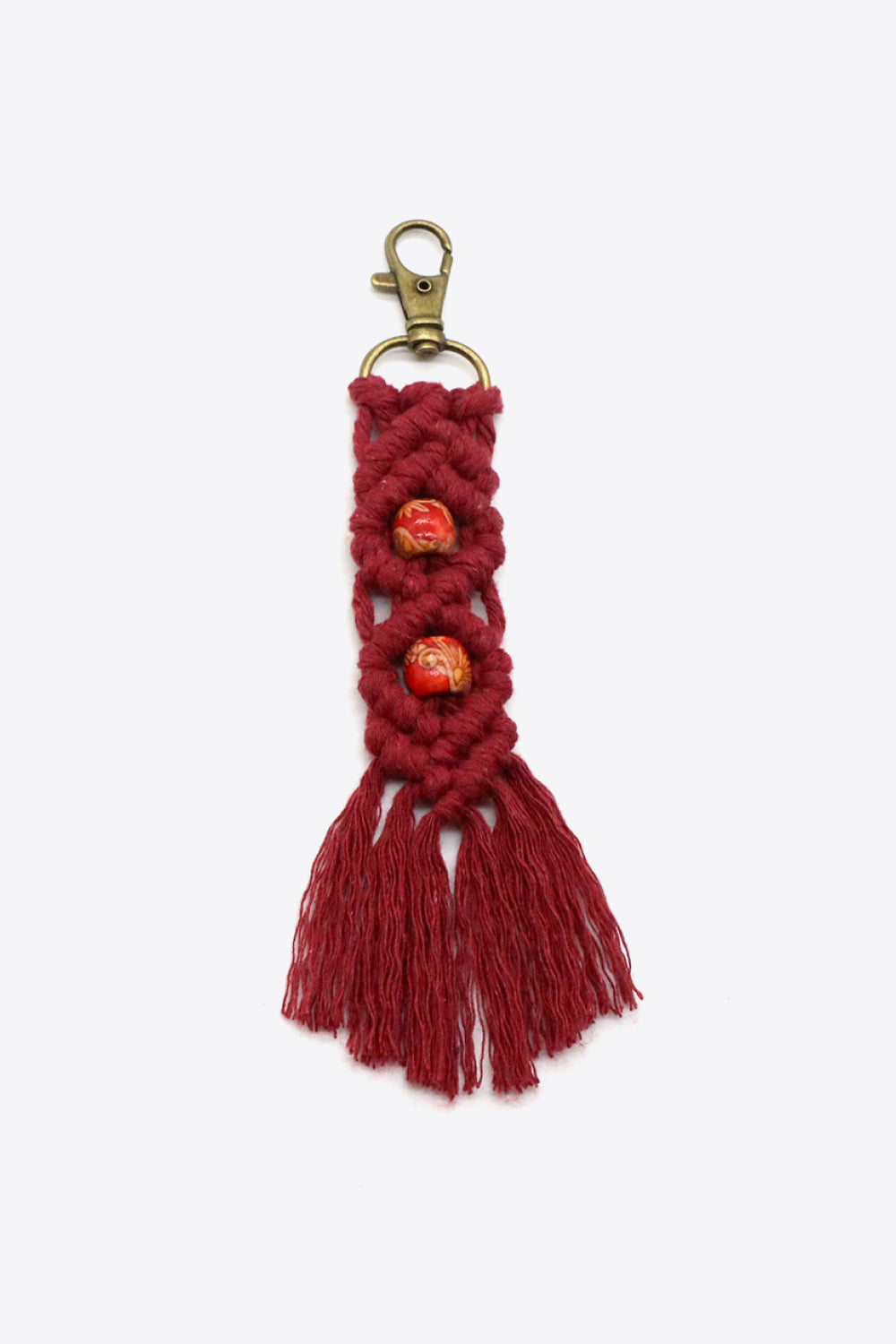 Assorted 4-Pack Handmade Macrame Fringe Keychain