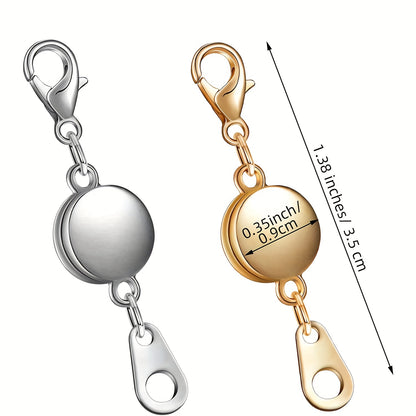 2Pcs Magnetic Jewelry Clasps: Make Necklaces & Bracelets Easier with Magnetic Necklace Clasps & Closures!