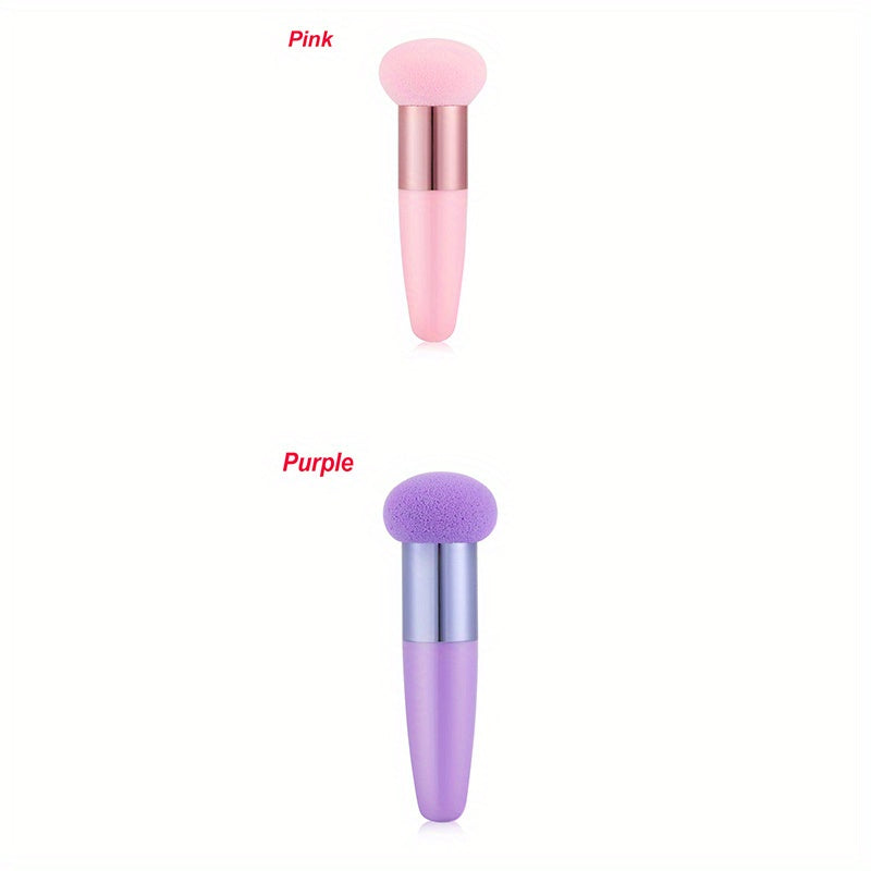 1pc Mushroom Shaped Makeup Sponge with Handle - Perfect for Blending Liquid Foundation, Creams, and Powders