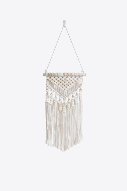 Macrame Fringe Wall Hanging Decor