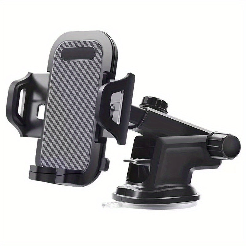 Universal Car Phone Holder - Hands-Free Mount for Dashboard and Air Vent - Secure Suction Grip for Safe Driving