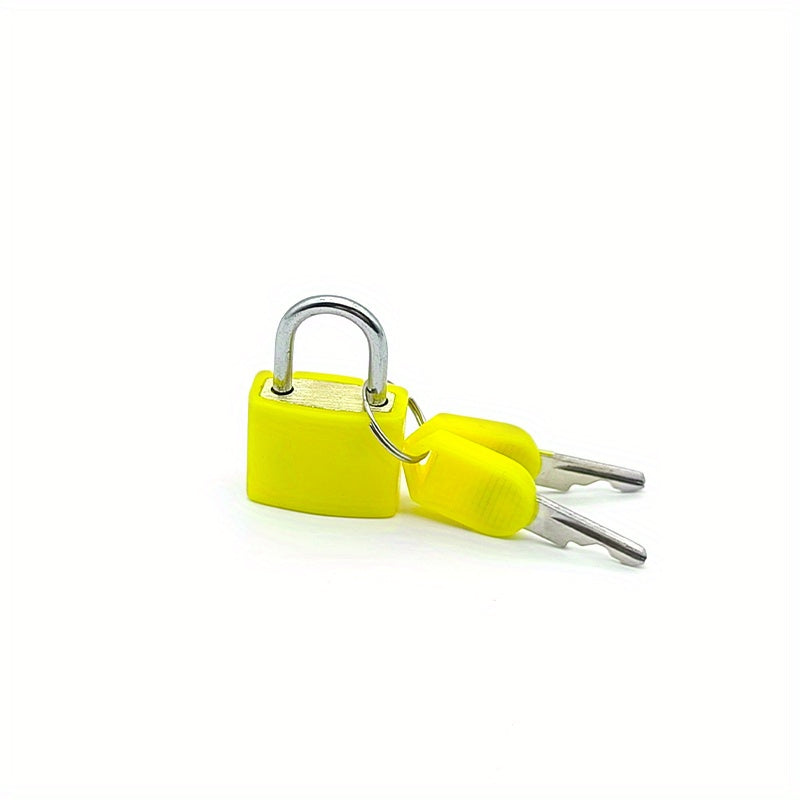 1pc Portable Small Color Plastic Lock Luggage Padlock