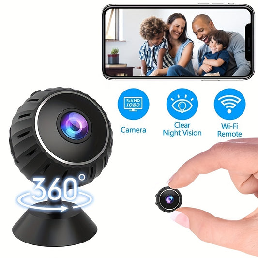 X10 WiFi Mini Camera with Night Vision, HD Webcam, 1080p Video Recording, Motion Detection, and Home Security Surveillance