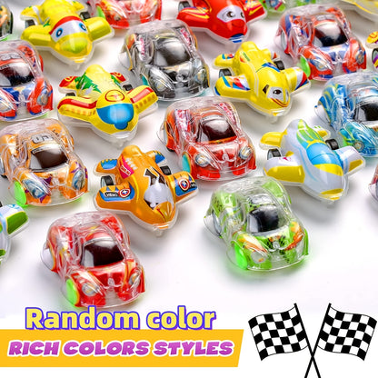 48pcs+2Free Mini Cars And Small Planes Bulk For Treasure Box Toys For Classroom, The Style Is Random And May Be Repeated, Transport Party Favors, Goodie Bags Fillers, Birthday Day Gifts For Kids And Carnival Prize For Kids 3-5 Years Old