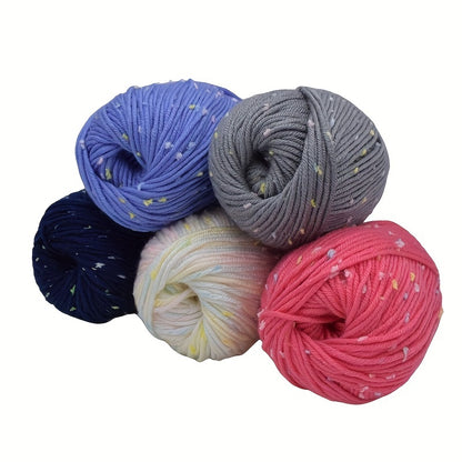 6 Balls ( 984foot/300g) Lirisnly Hand, Picked Cashmere Cotton Yarn Super Soft Textured Knitting Crochet Yarn For Hand Knitting Crochet Worsted Wool Thread Colorful Eco-dyed Needlework