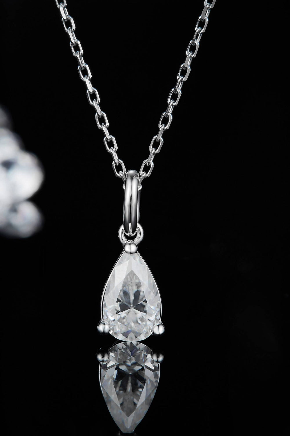 Collier en argent sterling 925 moissanite 1 carat